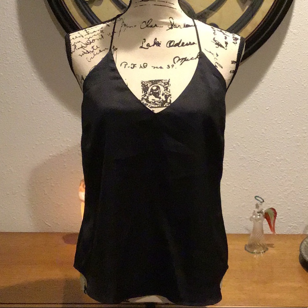 Stolen Hearts black strappy top size large
